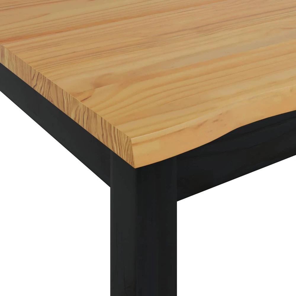 Valgomojo stalas EKAI Juoda 112 x 70 x 76,5 cm