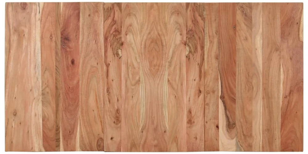 Valgomojo stalas, juodas, 140x70x76cm, akacijos masyvas