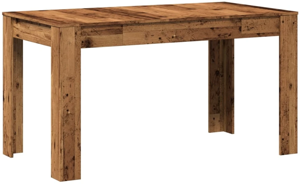 Valgomojo stalas, medienos, 140x74,5x76cm, apdirbta mediena