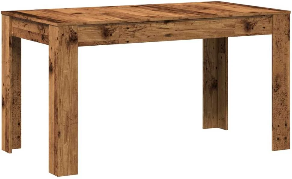 Valgomojo stalas, medienos, 140x74,5x76cm, apdirbta mediena