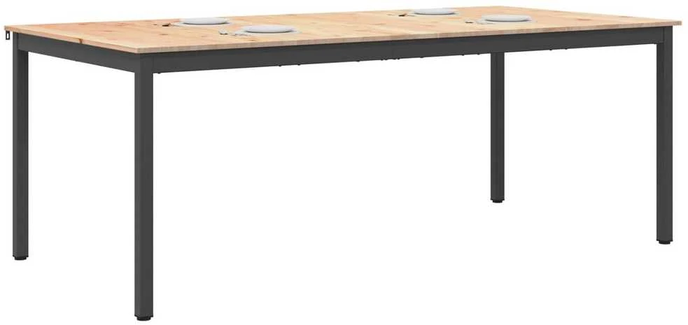 Valgomojo stalas Natūrali 200 x 100 x 75 cm