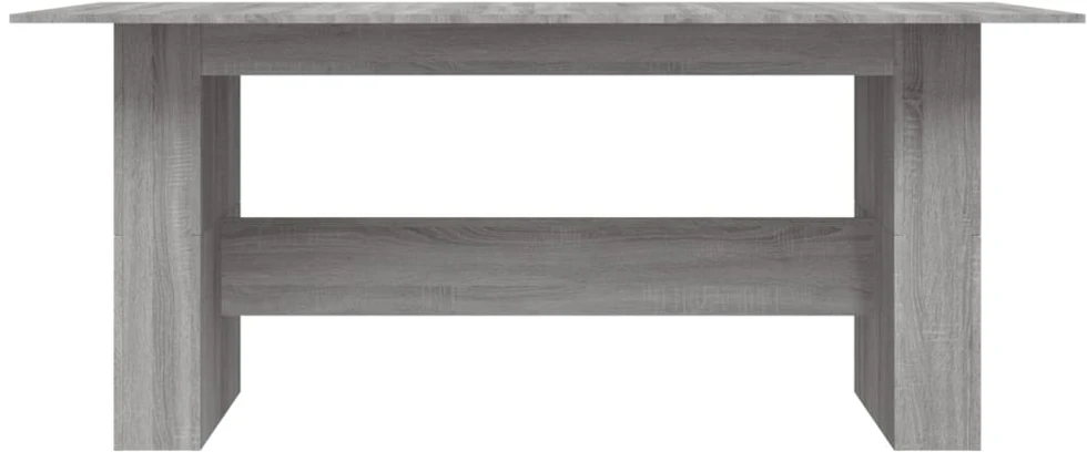 Valgomojo stalas, pilkas ąžuolo, 180x90x76cm, apdirbta mediena