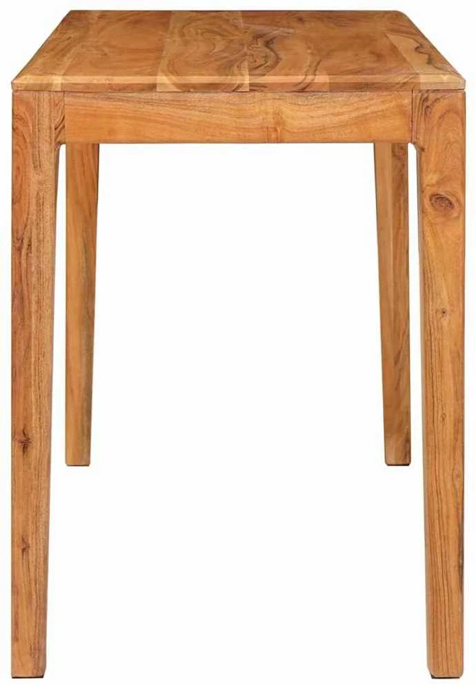 Valgomojo stalas 110 x 55 x 76 cm Kietos akacijos mediena Ruda