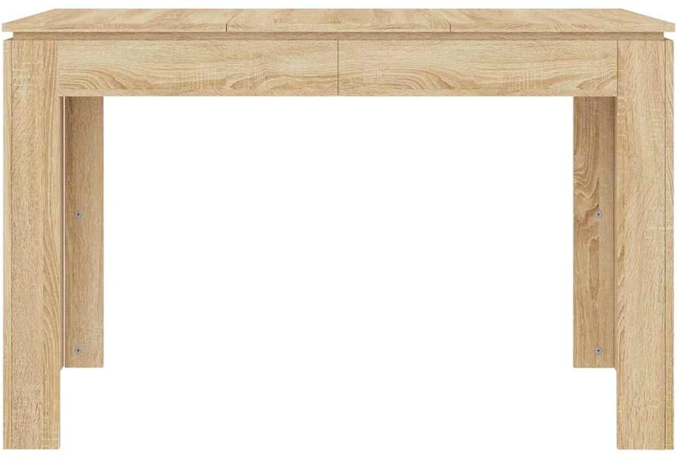 Valgomojo stalas, sonoma ąžuolo, 120x60x76cm, apdirbta mediena