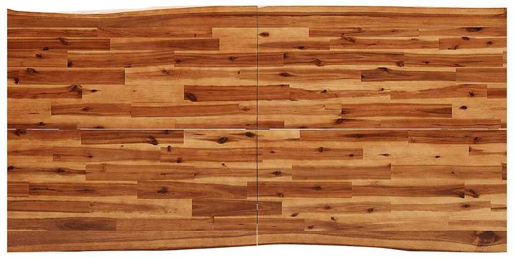 Valgomojo stalas su gyvu kraštu, 180x90x75cm, akacijos masyvas