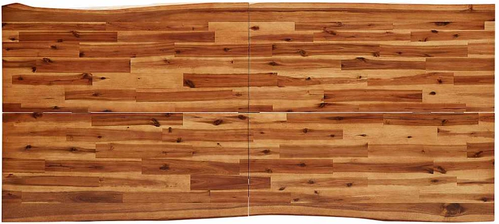Valgomojo stalas su gyvu kraštu, 200x90x75cm, akacijos masyvas