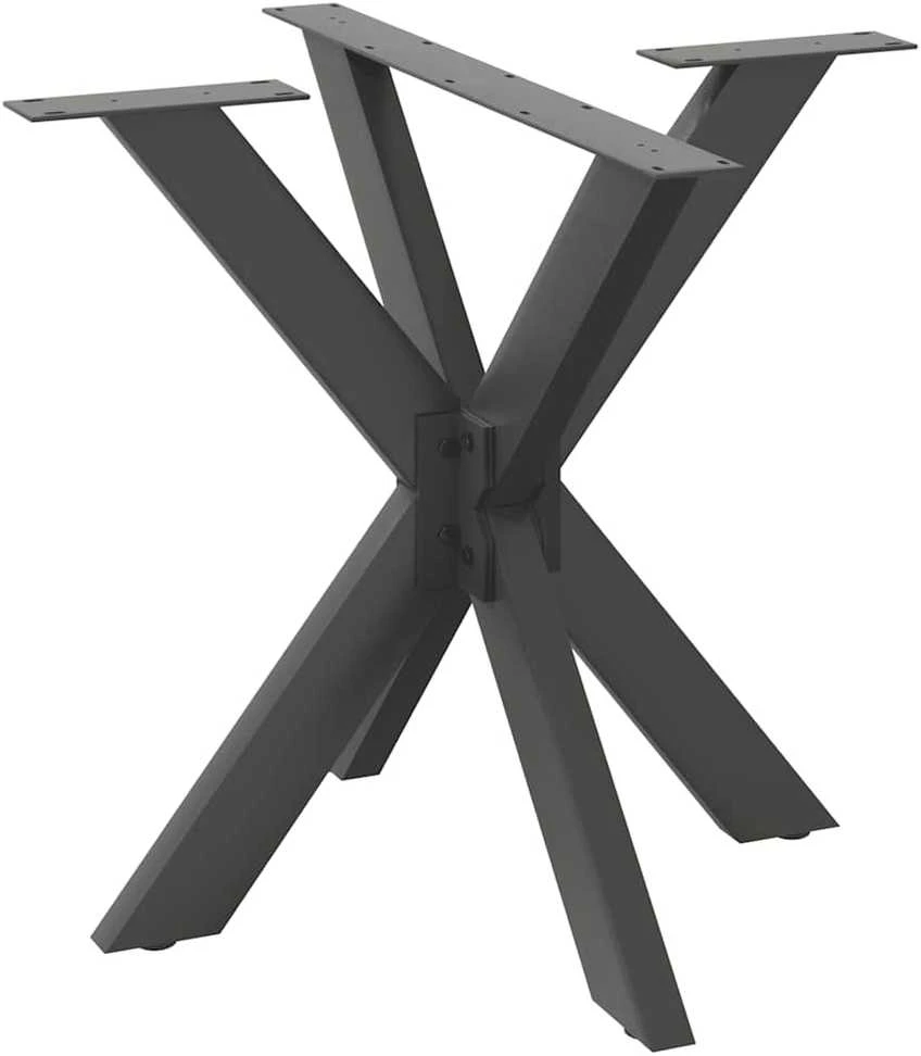 Valgomojo stalo koja, voro formos, antracito spalvos, 85x85x(72-73) cm, plienas