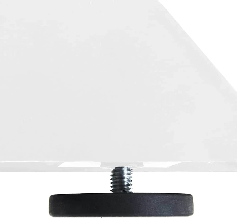 Valgomojo stalo koja, voro formos, baltos spalvos, 85x85x(72-73) cm, plienas