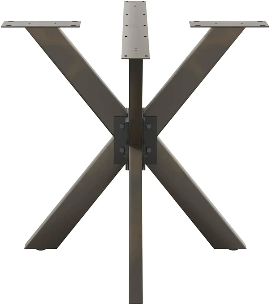 Valgomojo stalo koja, voro formos, juoda, 85x85x(72-73) cm, plienas