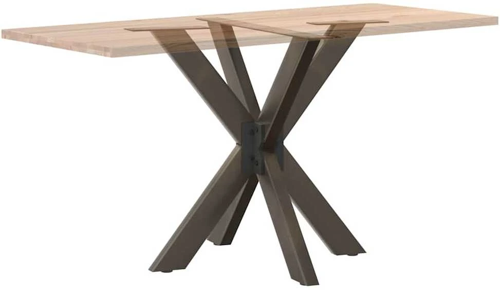 Valgomojo stalo koja, voro formos, juoda, 85x85x(72-73) cm, plienas