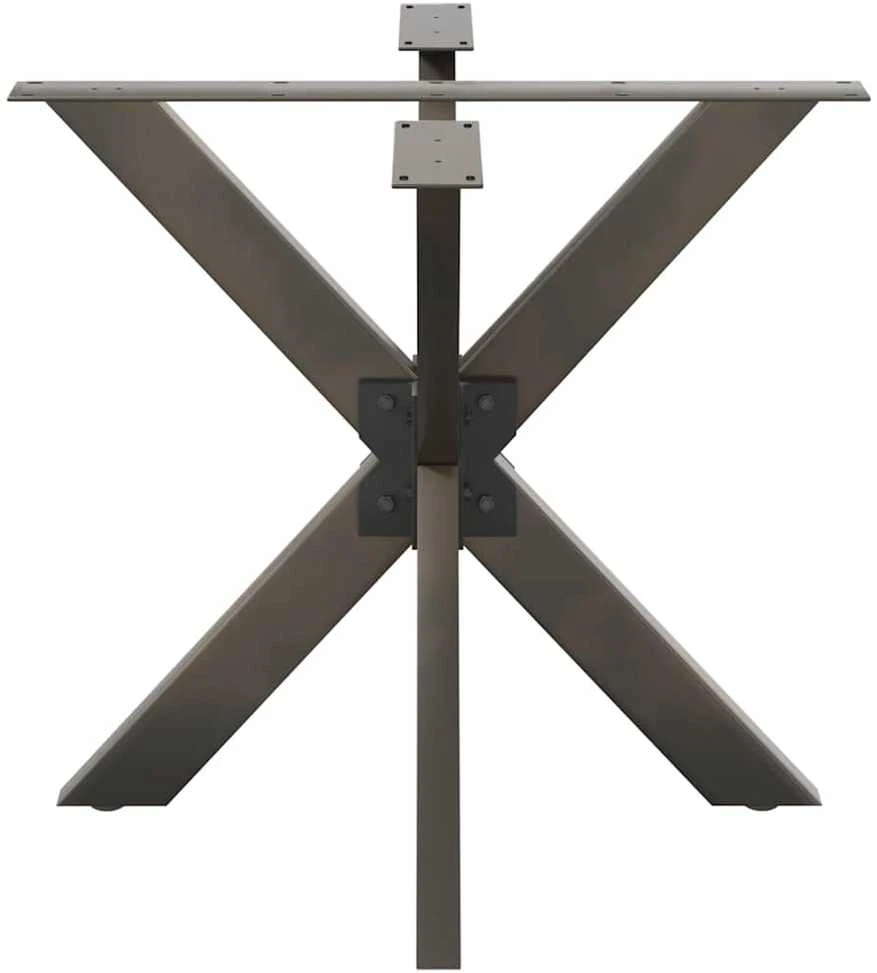 Valgomojo stalo koja, voro formos, juoda, 85x85x(72-73) cm, plienas