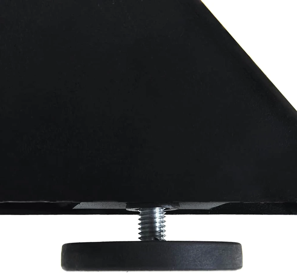 Valgomojo stalo koja, voro formos, juoda, 85x85x(72-73) cm, plienas