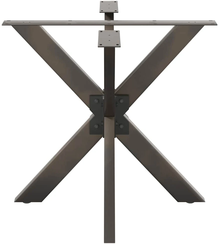 Valgomojo stalo koja, voro formos, juoda, 85x85x(72-73) cm, plienas