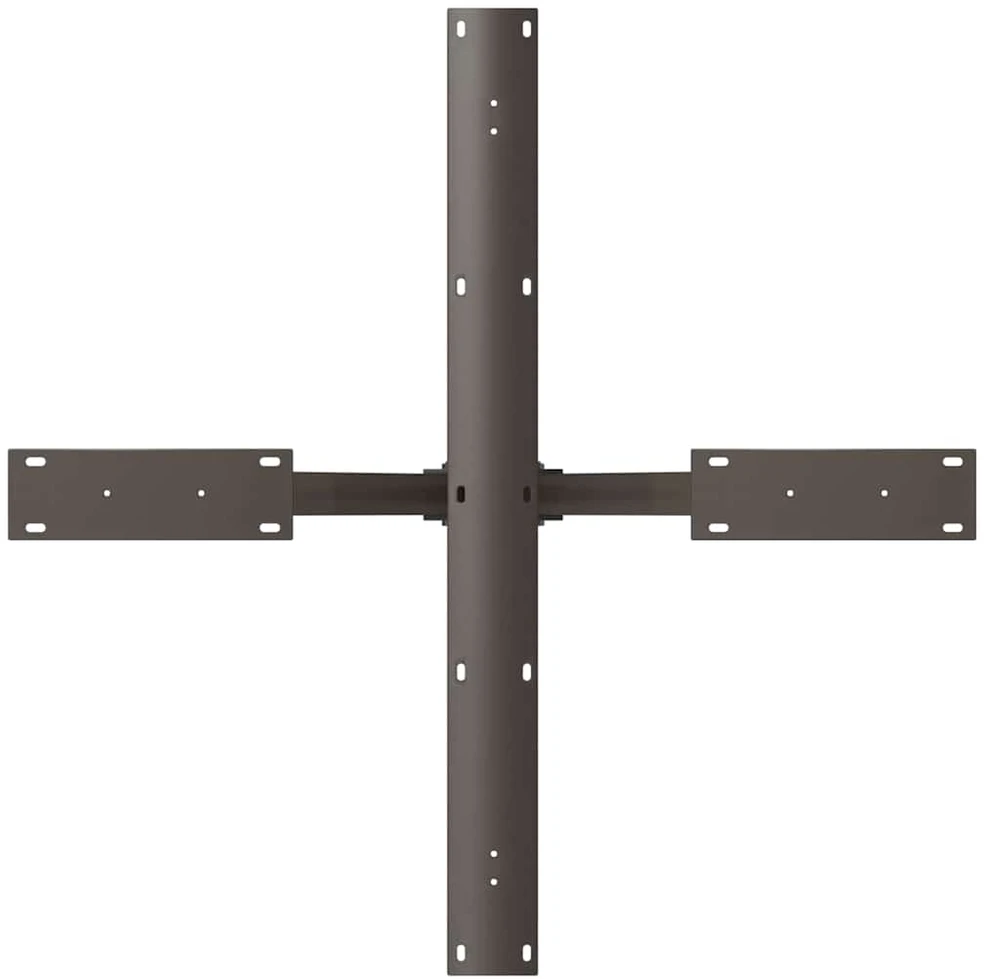 Valgomojo stalo koja, voro formos, juoda, 85x85x(72-73) cm, plienas