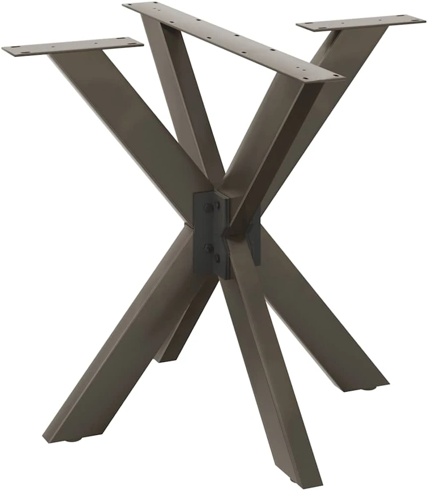 Valgomojo stalo koja, voro formos, juoda, 85x85x(72-73) cm, plienas