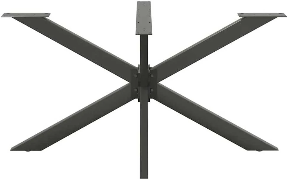 Valgomojo stalo koja, voro formos, antracito spalvos, 150x78x(72-73) cm, plienas