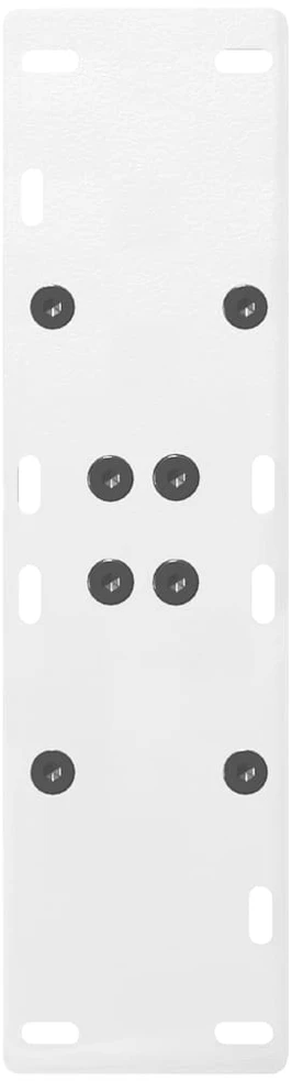 Valgomojo stalo kojelės, 2 vnt., baltos, 60x(72-73) cm, plienas, A formos