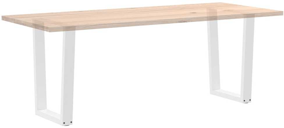 Valgomojo stalo kojelės, 2 vnt., baltos, 70x(72-73,3) cm, plienas, V formos