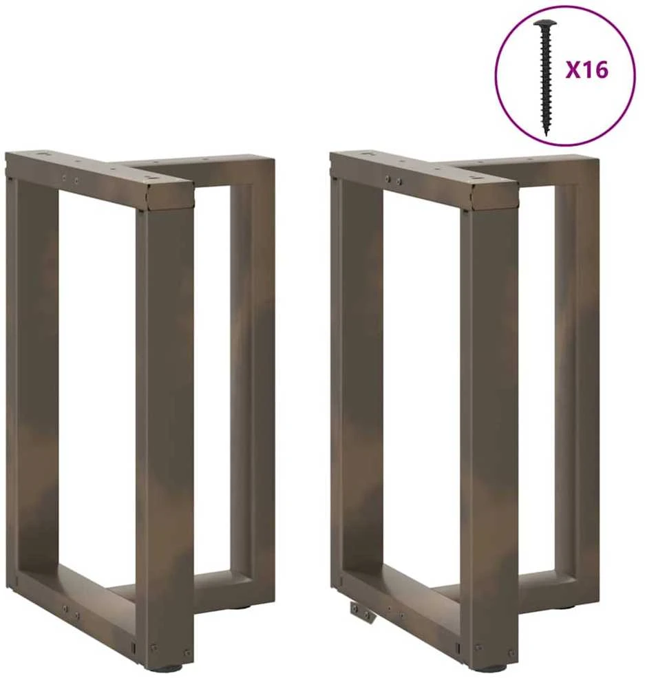 Valgomojo stalo kojelės, 2 vnt., juodos, 60x35x(72-73) cm, plienas
