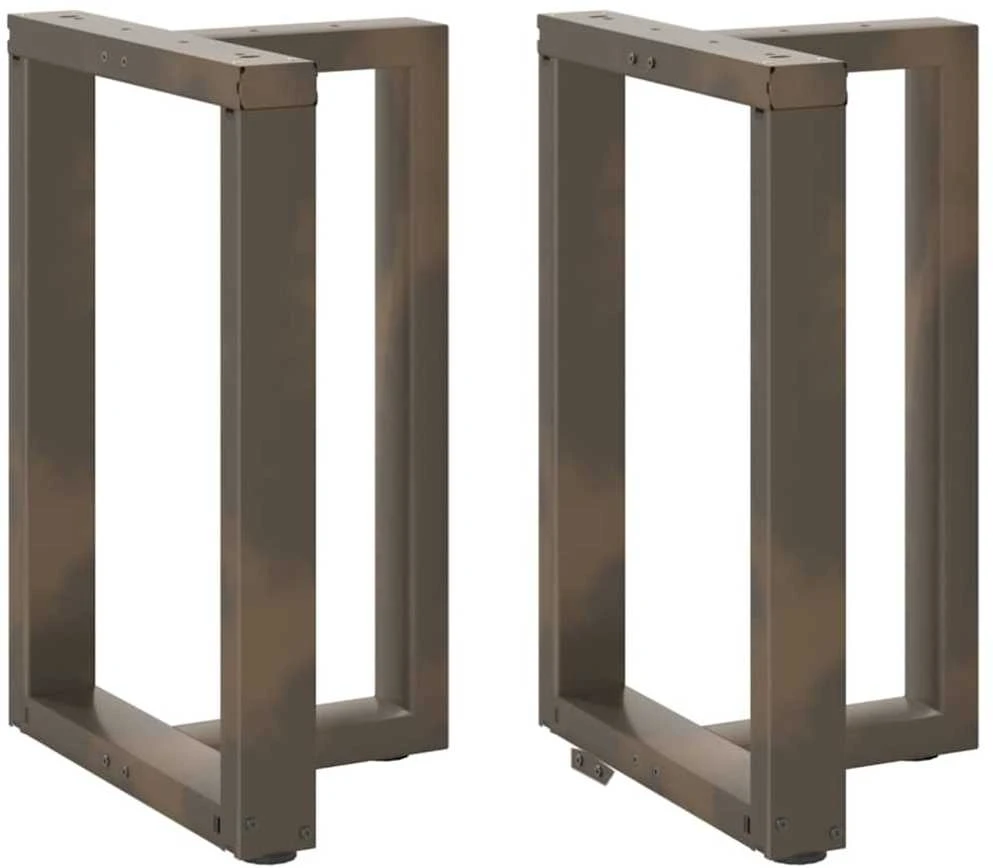 Valgomojo stalo kojelės, 2 vnt., juodos, 60x35x(72-73) cm, plienas