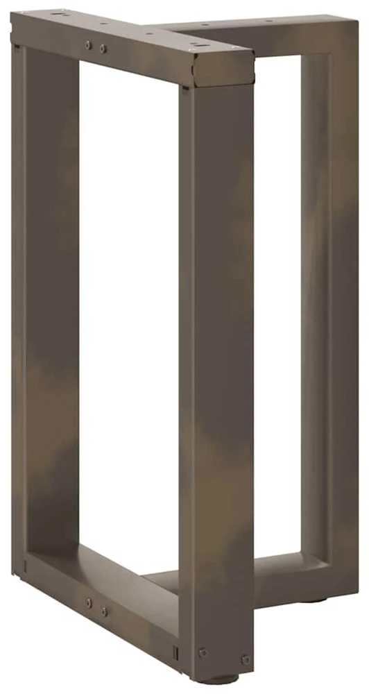 Valgomojo stalo kojelės, 2 vnt., juodos, 60x35x(72-73) cm, plienas