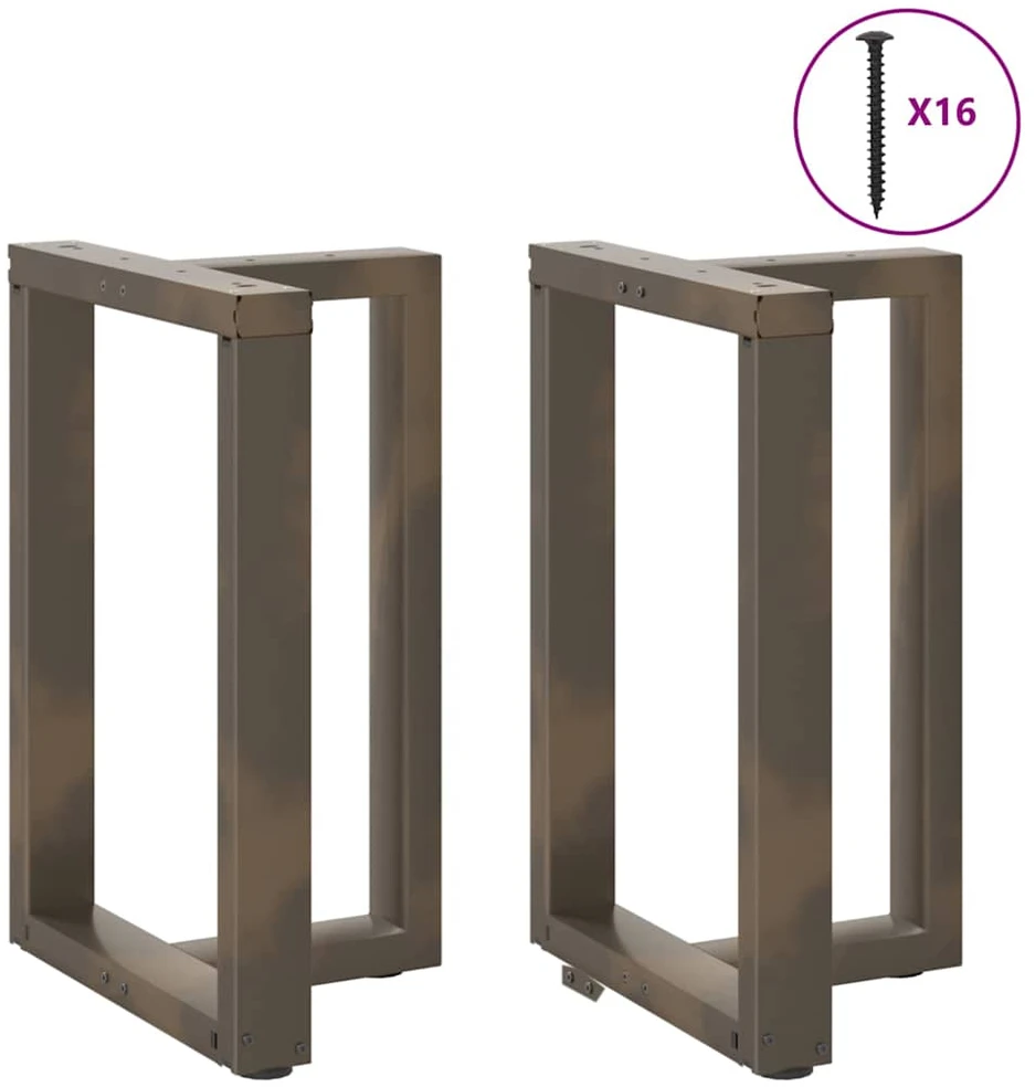 Valgomojo stalo kojelės, 2 vnt., juodos, 60x35x(72-73) cm, plienas