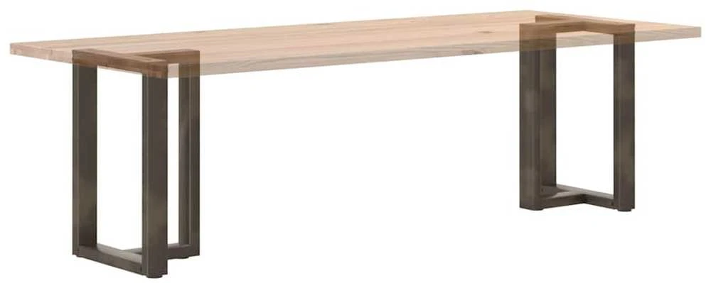 Valgomojo stalo kojelės, 2 vnt., juodos, 60x35x(72-73) cm, plienas
