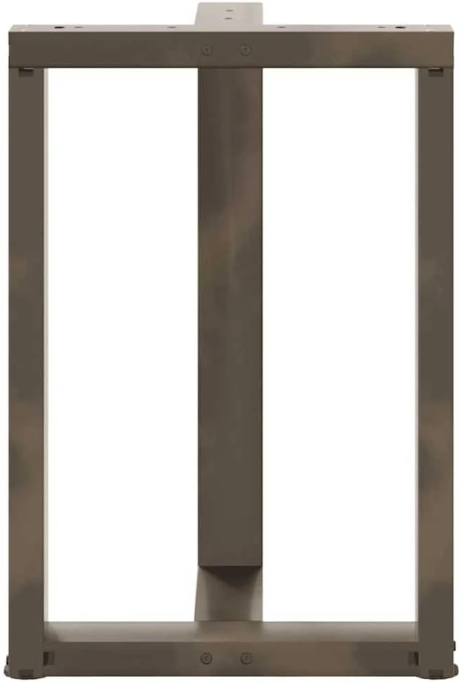 Valgomojo stalo kojelės, 2 vnt., juodos, 60x35x(72-73) cm, plienas