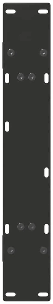 Valgomojo stalo kojelės, A formos, 2 vnt., juodos, 80x(72-73) cm, plienas