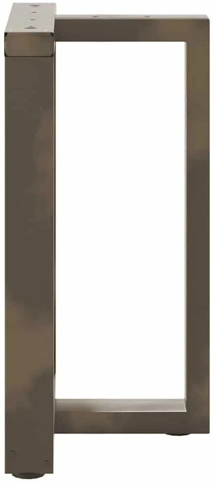 Valgomojo stalo kojelės, 2 vnt., juodos, 60x35x(72-73) cm, plienas