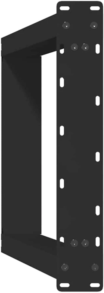 Valgomojo stalo kojelės, U formos, 2 vnt., juoda, 50x(72-73)cm