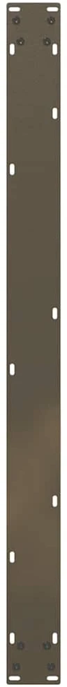 Valgomojo stalo kojelės, U formos, 2 vnt., natūralus plienas, 100 x (72-73) cm, plienas