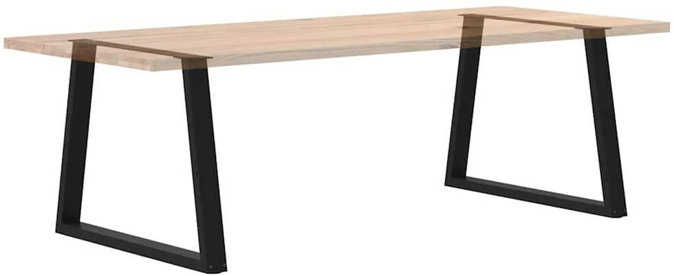 Valgomojo stalo kojelės, V formos, 2 vnt., juodos, 90x(72-73,3) cm, plienas
