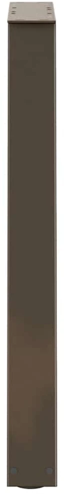 Valgomojo stalo kojelės, V formos, 2 vnt., natūralus plienas, 50x(72-73,3) cm, plienas