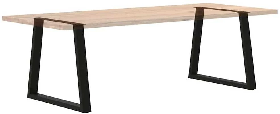 Valgomojo stalo kojelės, V formos, 2 vnt., juodos, 80x(72-73,3) cm, plienas