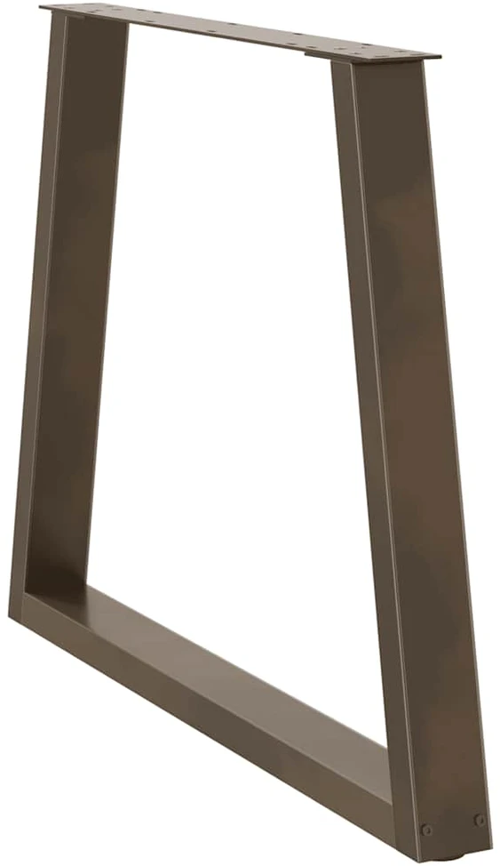 Valgomojo stalo kojelės, V formos, 3 vnt., natūralus plienas, 80x(72-73,3) cm, plienas
