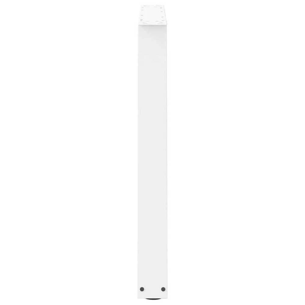 Valgomojo stalo kojelės, V formos, 3 vnt., baltos, 100x(72-73,3) cm, plienas