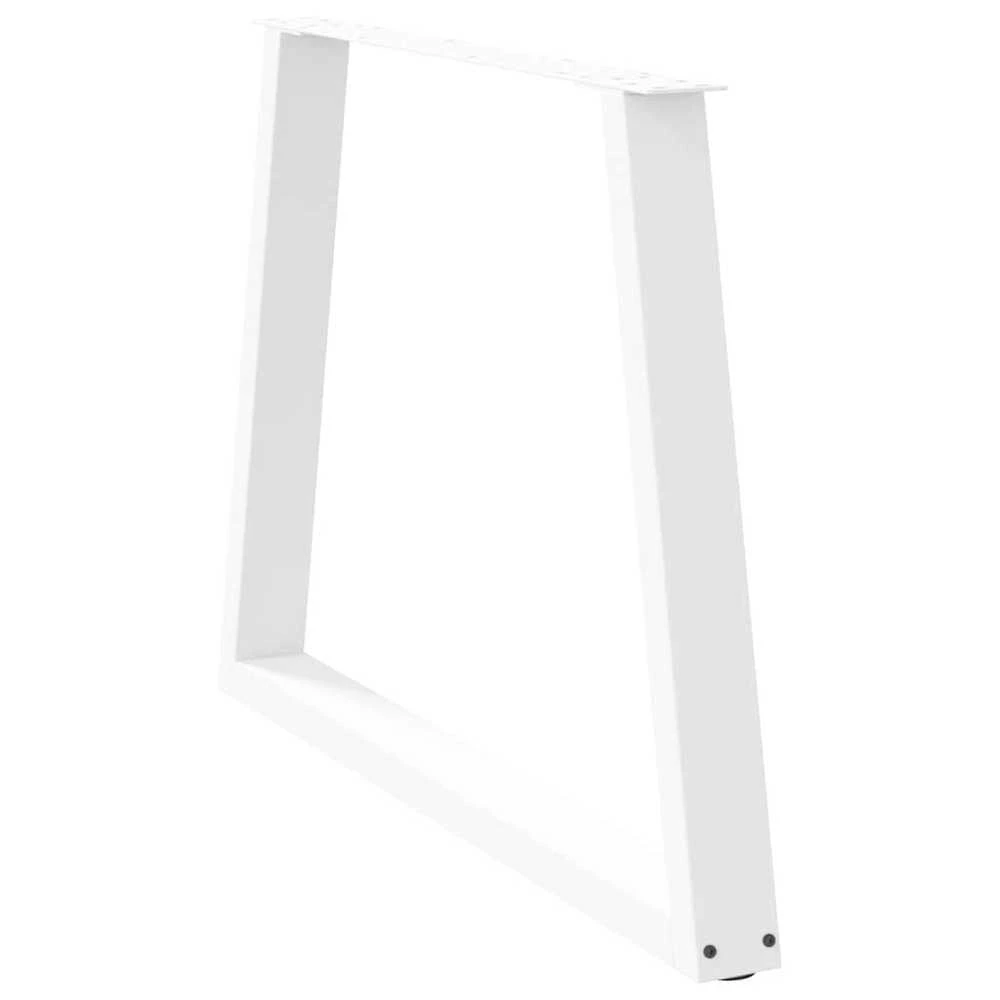 Valgomojo stalo kojelės, V formos, 3 vnt., baltos, 100x(72-73,3) cm, plienas