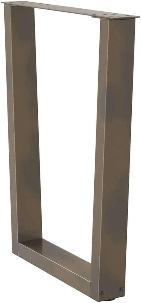 Valgomojo stalo kojelės, V formos, 3 vnt., natūralus plienas, 70x(72-73,3) cm, plienas