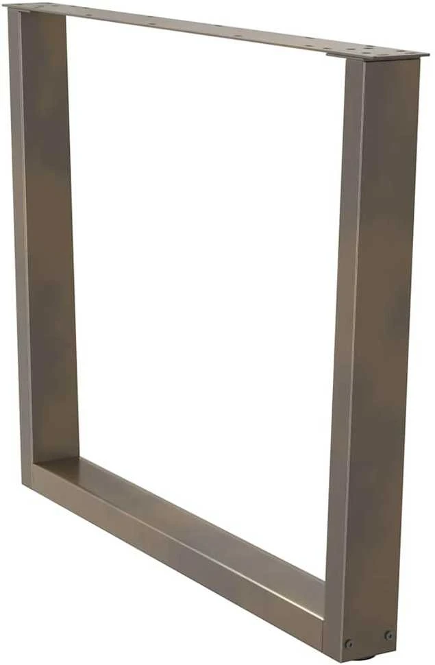 Valgomojo stalo kojelės, V formos, 3 vnt., natūralus plienas, 100 x (72-73,3) cm, plienas