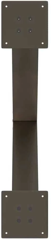 Valgomojo stalo kojelės, X formos, 2 vnt., natūralus plienas, 70x(72-73) cm, plienas