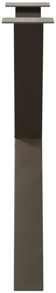 Valgomojo stalo kojos, X formos, 3 vnt., natūralus plienas, 70x(72-73) cm, plienas