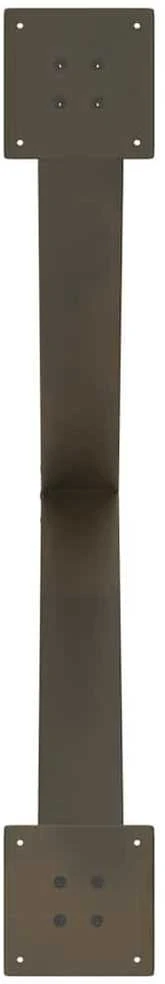 Valgomojo stalo kojos, X formos, 3 vnt., natūralus plienas, 90x(72-73) cm, plienas