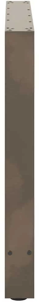 Valgomojo stalo kojos, 2 vnt., 100 x (72-73) cm, natūralus plienas