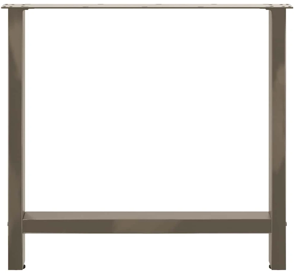 Valgomojo stalo kojos, 2 vnt., 80x(72-73) cm, natūralus plienas, plienas