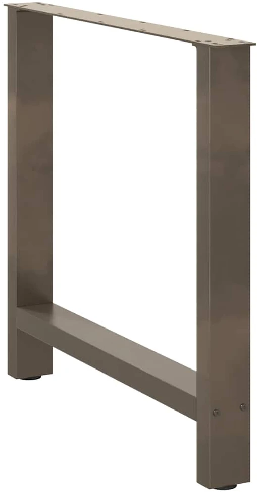 Valgomojo stalo kojos, 2 vnt., 80x(72-73) cm, natūralus plienas, plienas