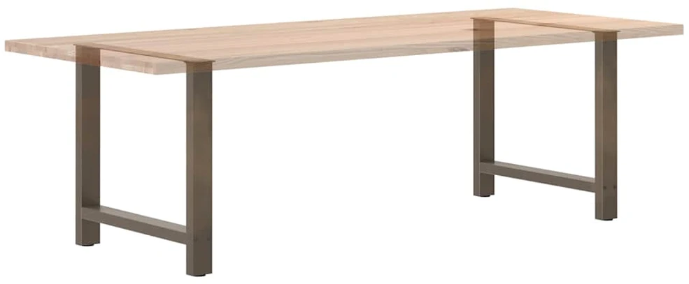 Valgomojo stalo kojos, 2 vnt., 80x(72-73) cm, natūralus plienas, plienas
