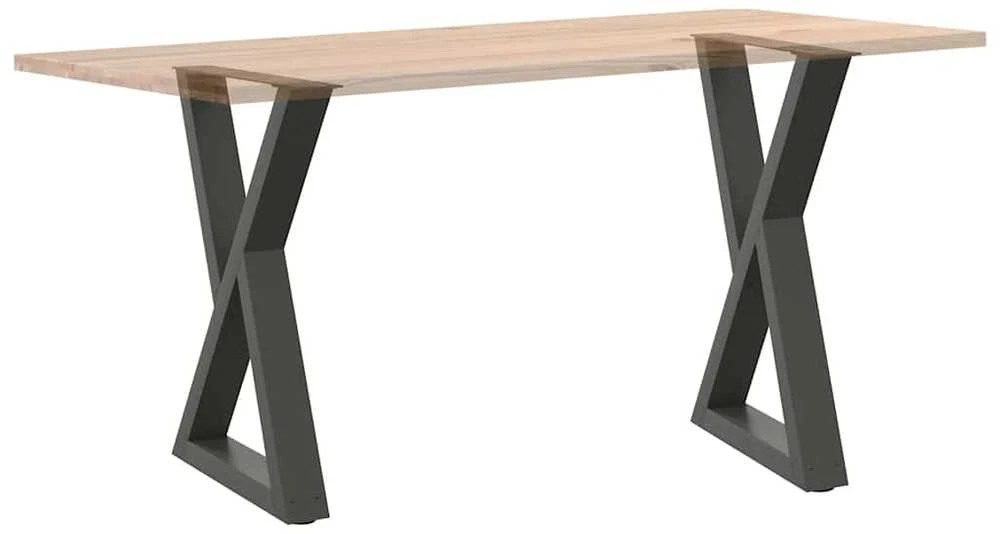 Valgomojo stalo kojos, 2 vnt., antracito spalvos, 60x(72-73,3) cm, plienas
