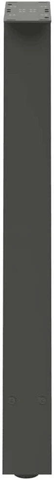 Valgomojo stalo kojos, 2 vnt., antracito spalvos, 60x(72-73) cm, plienas