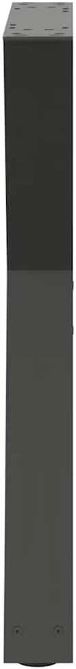 Valgomojo stalo kojos, 2 vnt., antracito spalvos, 60x(72-73,3) cm, plienas